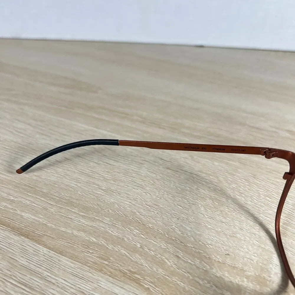 NWOT Orgreen Nastassja 833 Eyeglasses Burnt Orange Frame Only Titanium 53-17-140